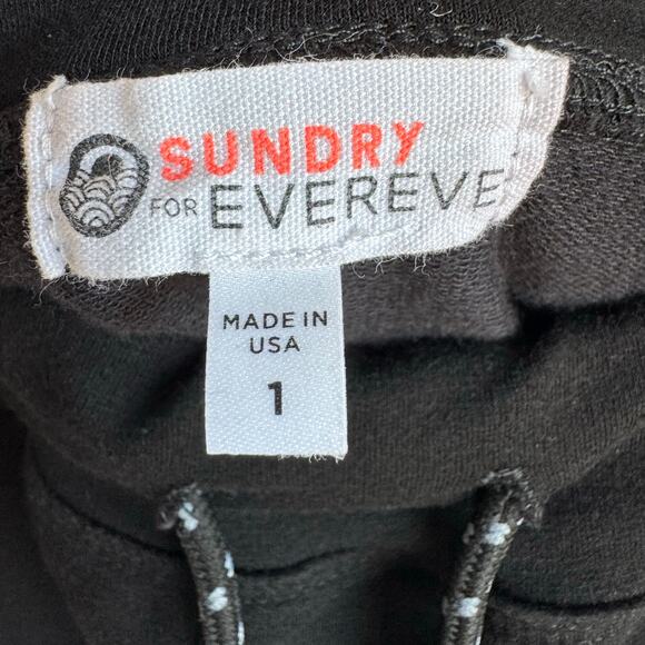 Sundry for Evereve Saturday Skirt Soft Knit Pockets Drawstring Waist Small - Picture 4 of 12